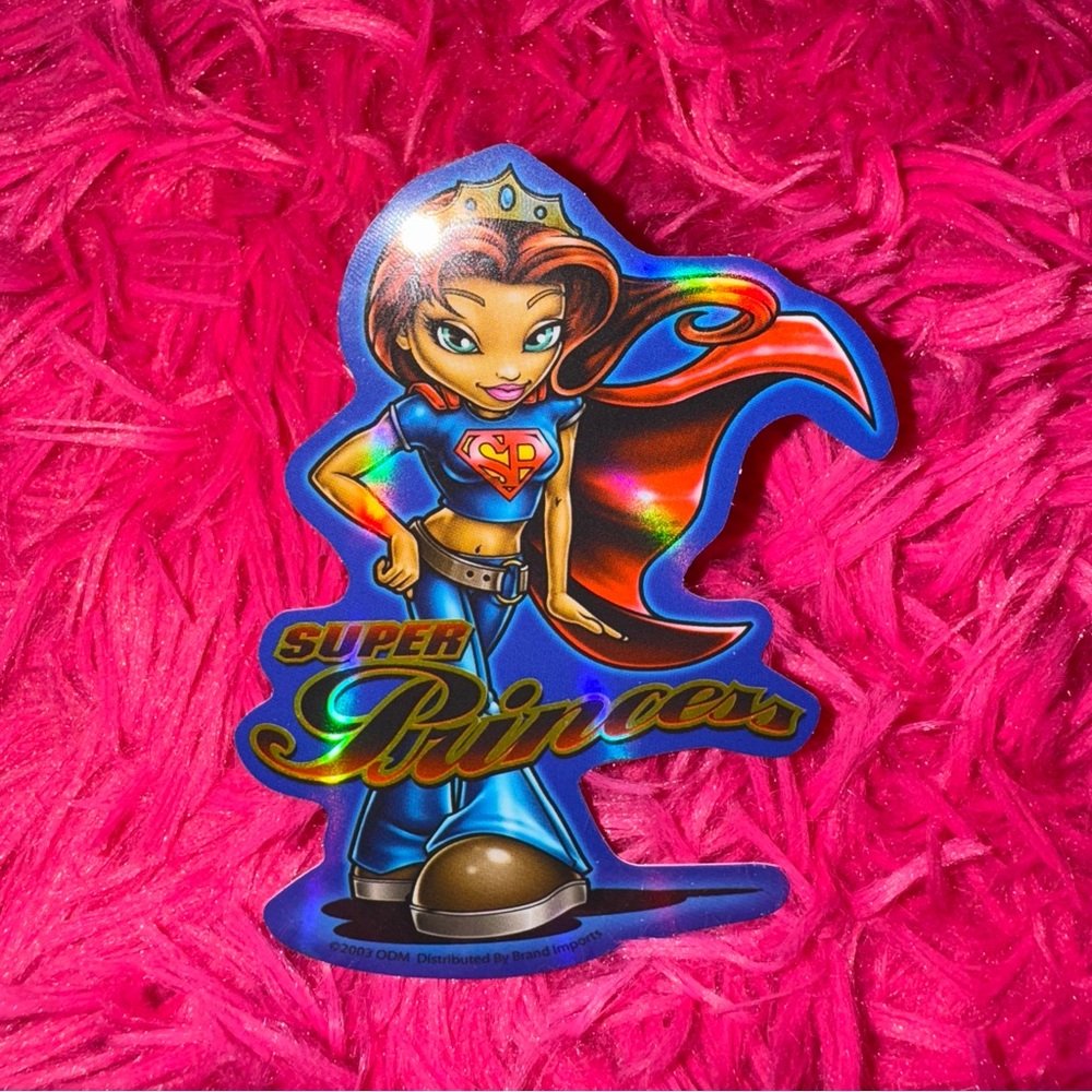 vintage y2k girl vending machine sticker